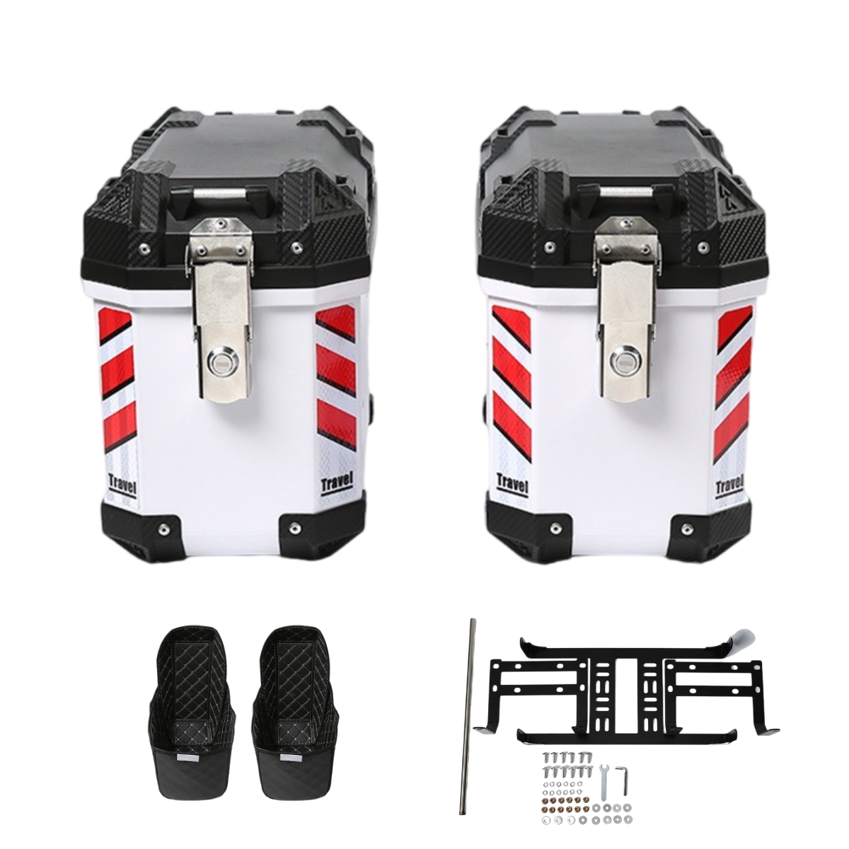 Motorcycle Gear Must Have - 2Pcs Heavy-Duty Motorcycle Side Cases, a