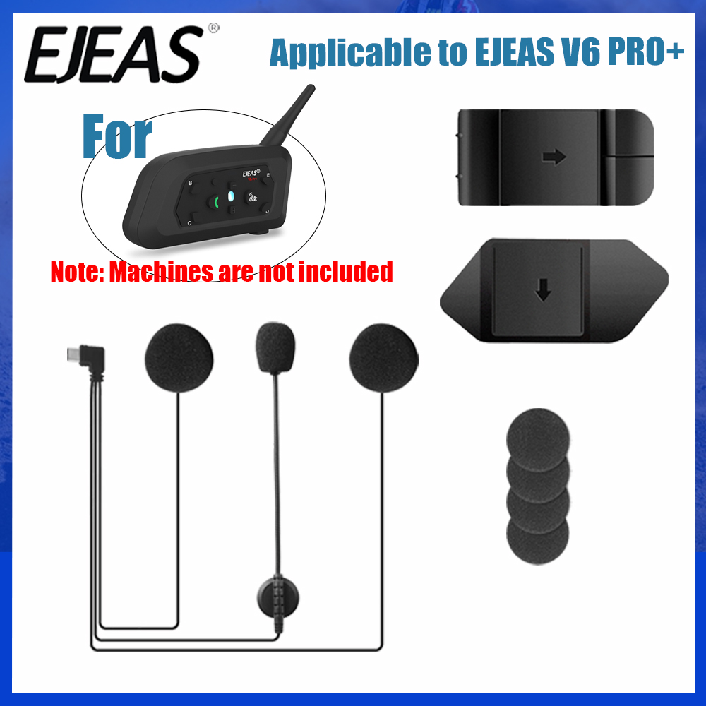 Intercom Headset Helmet - EJEAS V6 PRO+ TYPE-C Jack Microphone