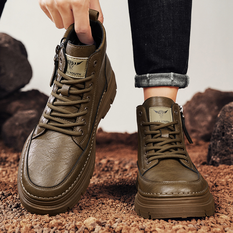 Men's Fashion Short Boots, Ant - Riding Boot Short ulasan dan harga