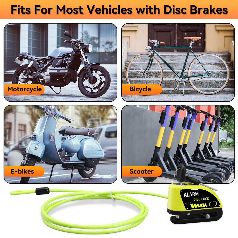 New Bike Motorcycle Alarm Disc - Disc Lock Brake ulasan dan harga