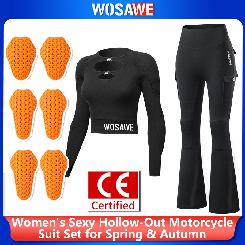 WOSAWE Women Motorcycle Jacket - Motorcycle Gear Full Suit ulasan dan harga