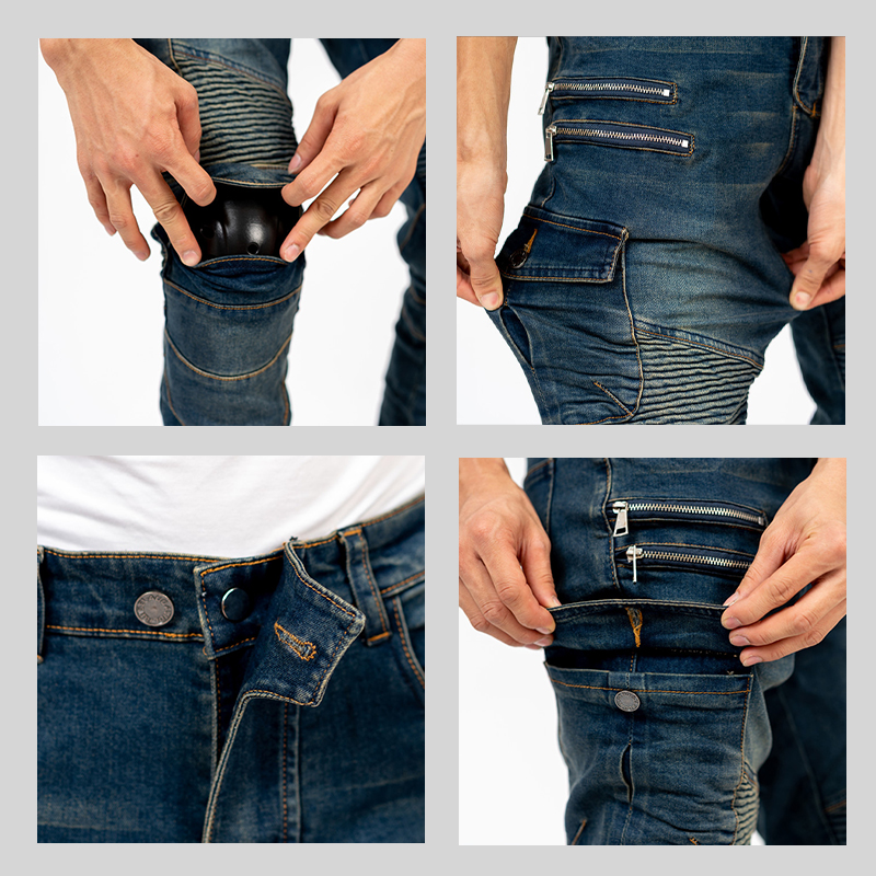 New Double Zipper Metal Style  - Motorcycle Gear Women Pants ulasan dan harga