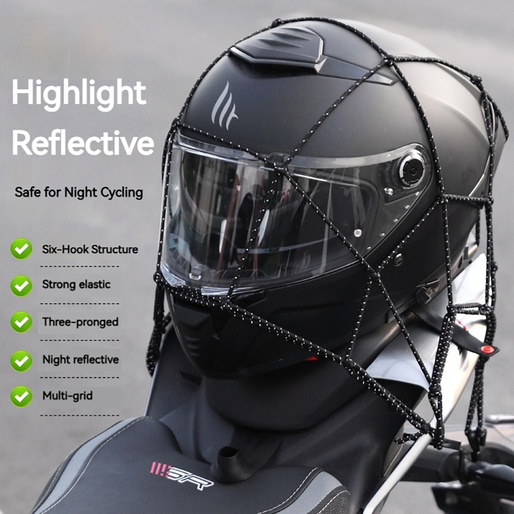 6 Hooks Luggage Net Protective - Motorcycle Gear Sale ulasan dan harga