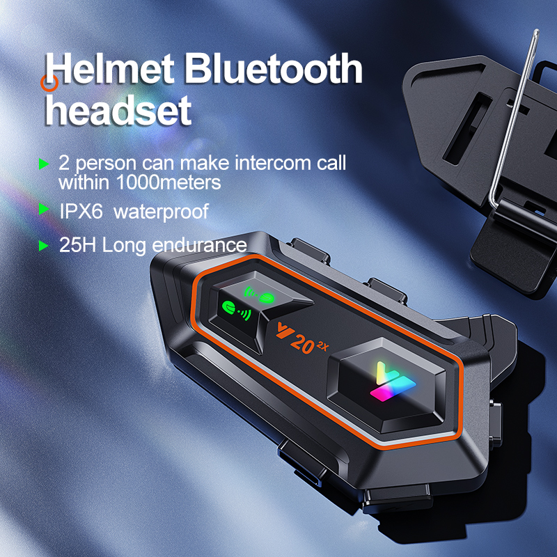 Y20 2X Motorcycle Helmet Inter - Intercom Headset Helmet ulasan dan harga