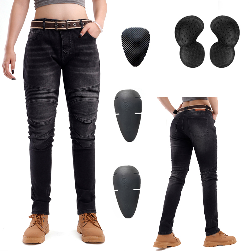 Women Black Offroad Motorcycle - Motorcycle Gear Women Pants ulasan dan harga
