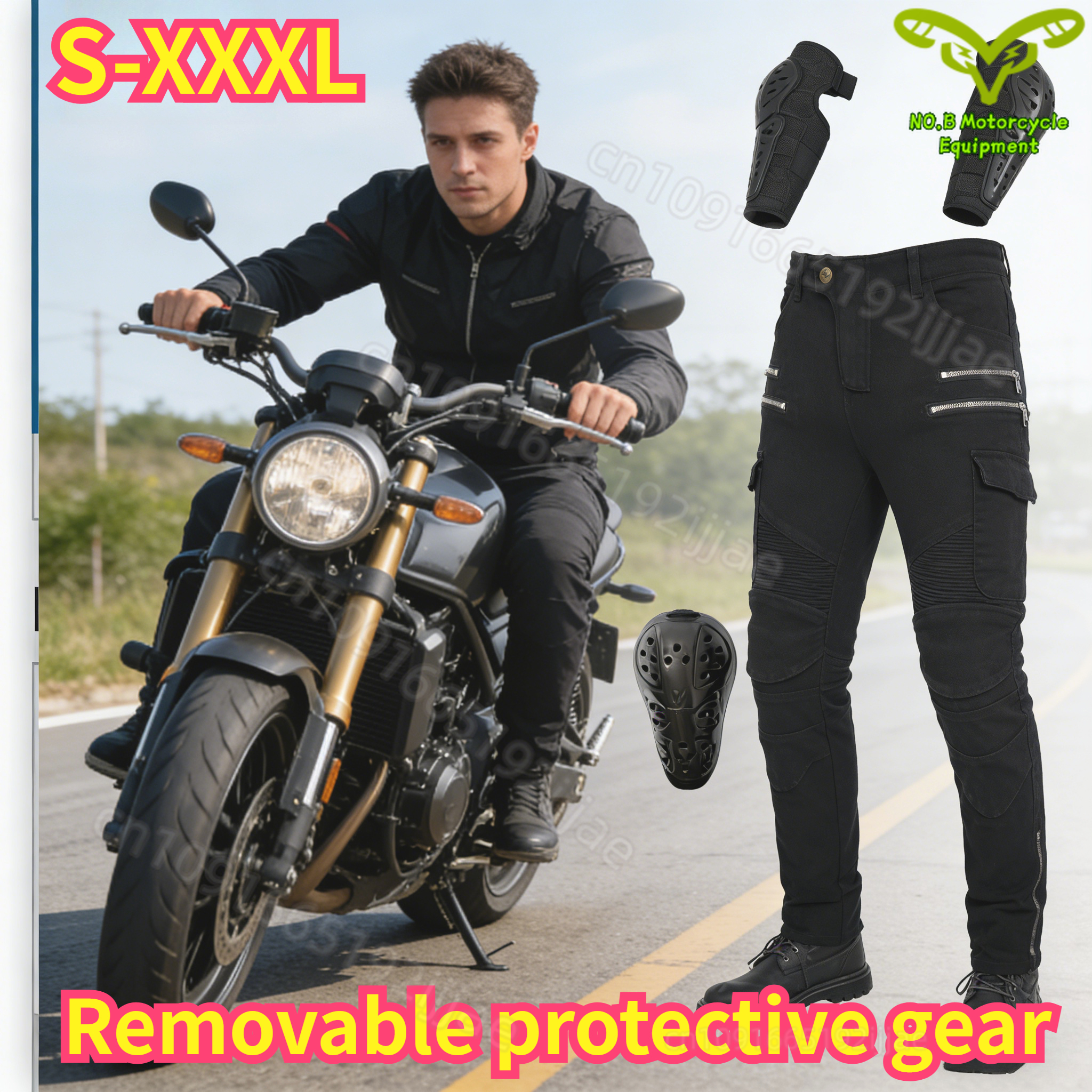 New Double Zipper Metal Style  - Motorcycle Gear Women Pants ulasan dan harga