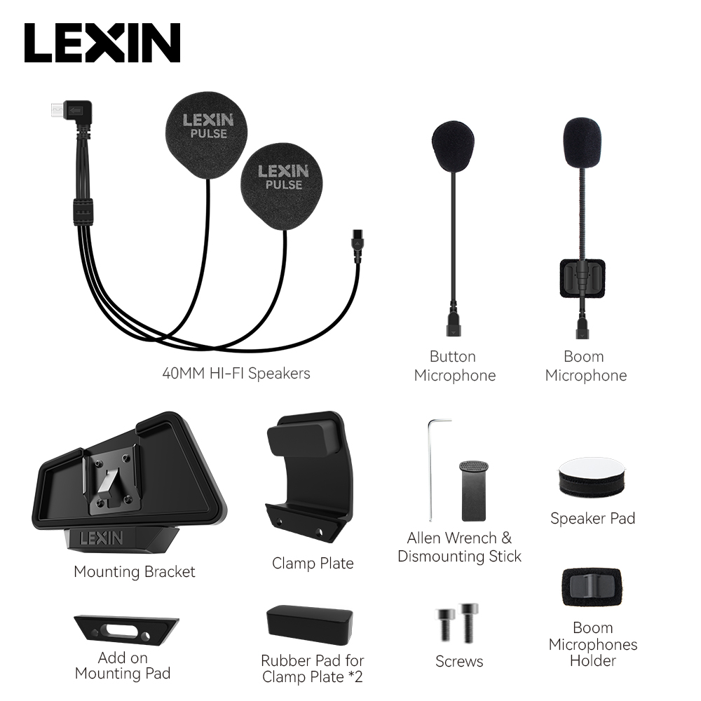 LEXIN-MeshCom mesh intercom 40 - Intercom Headset Helmet ulasan dan harga