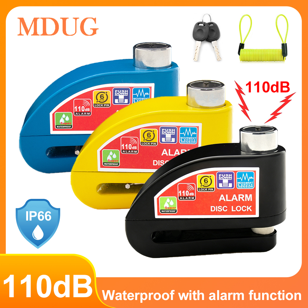 Motorcycle Bicycle Alarm Lock  - Disc Lock Brake ulasan dan harga