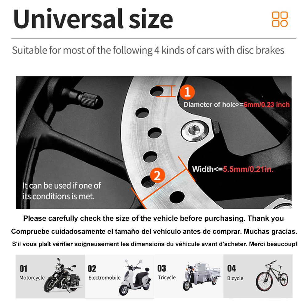 Motorcycle Bicycle Alarm Lock  - Disc Lock Brake ulasan dan harga
