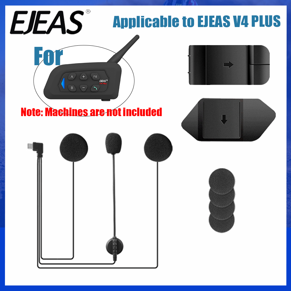EJEAS V4 PLUS TYPE-C Microphon - Intercom Headset Helmet ulasan dan harga