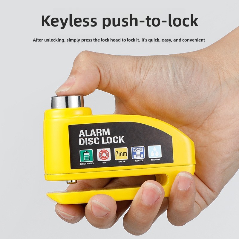 Metal Alarm Disc Lock - Waterp - Disc Lock Brake ulasan dan harga
