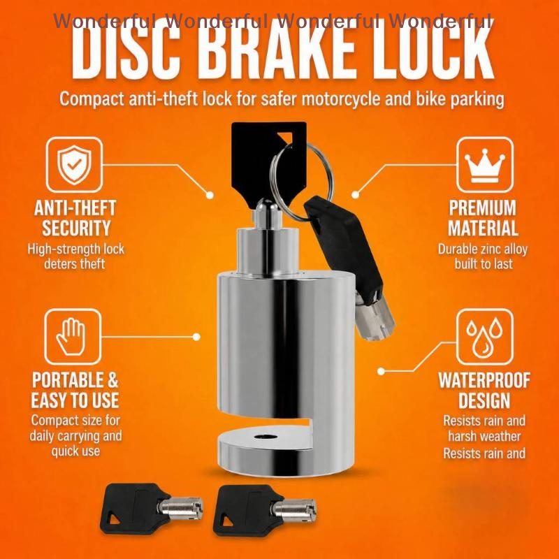 Moto Disc Brake Lock Universal - Disc Lock Brake ulasan dan harga
