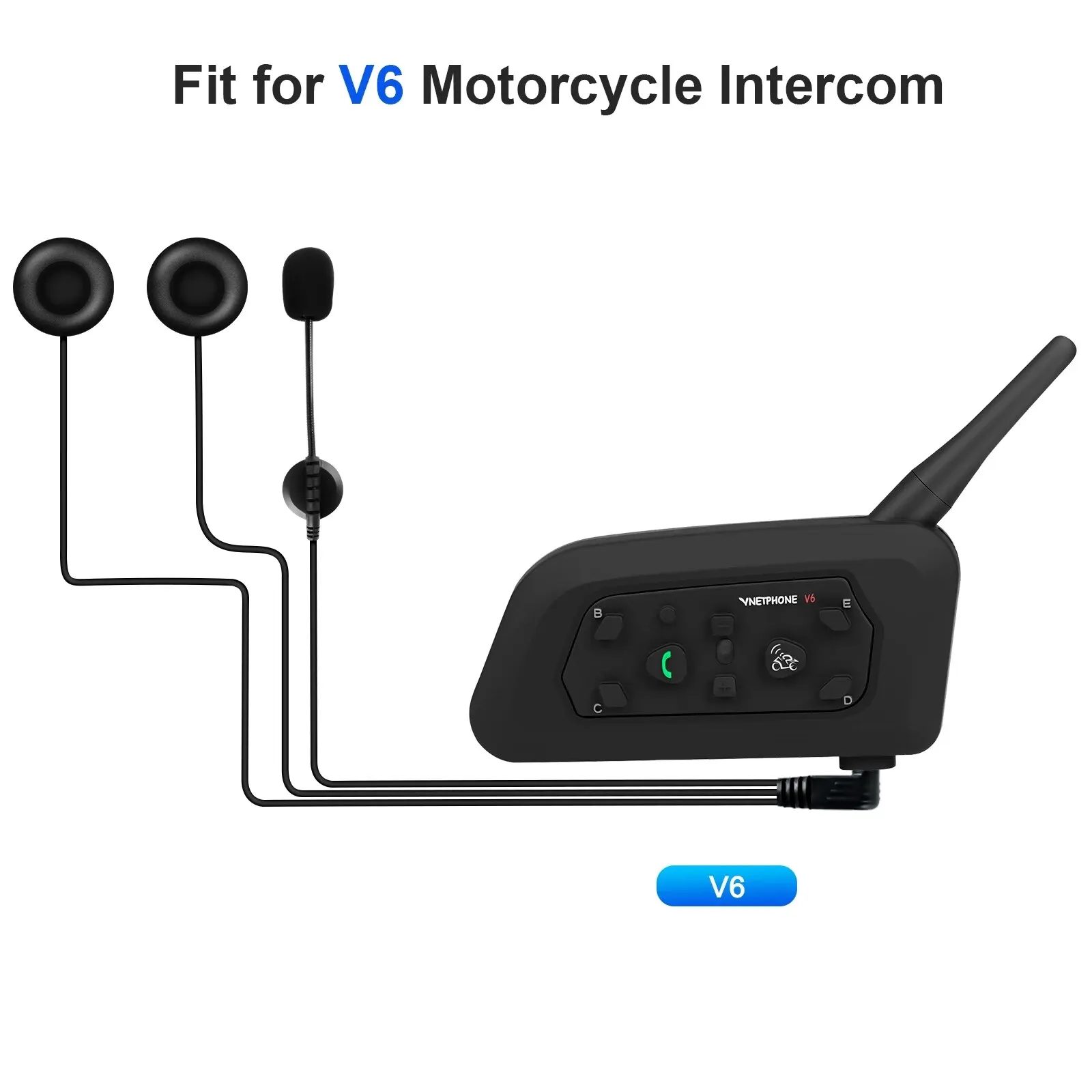 For V6 Series Q2 Q7 V4 Plus Mo - Intercom Headset Helmet ulasan dan harga