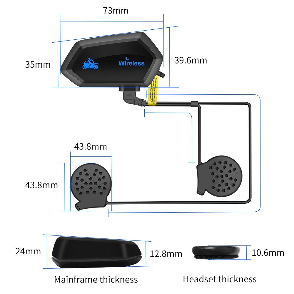Motorcycle Intercom Helmet Hea - Intercom Headset Helmet ulasan dan harga