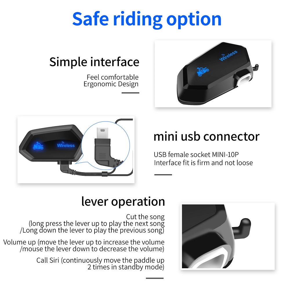 Motorcycle Intercom Helmet Hea - Intercom Headset Helmet ulasan dan harga