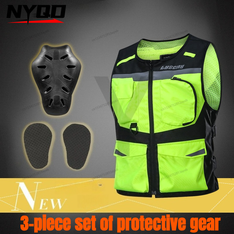 LYSCHY Motorcycle Vest Removab - Xxl Motorcycle Gear ulasan dan harga