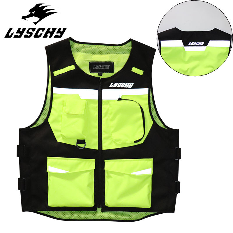 LYSCHY Motorcycle Vest Removab - Xxl Motorcycle Gear ulasan dan harga