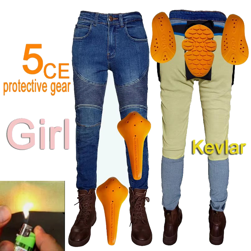 Women's Motorcycle Jeans Kevla - Motorcycle Gear Women Pants ulasan dan harga