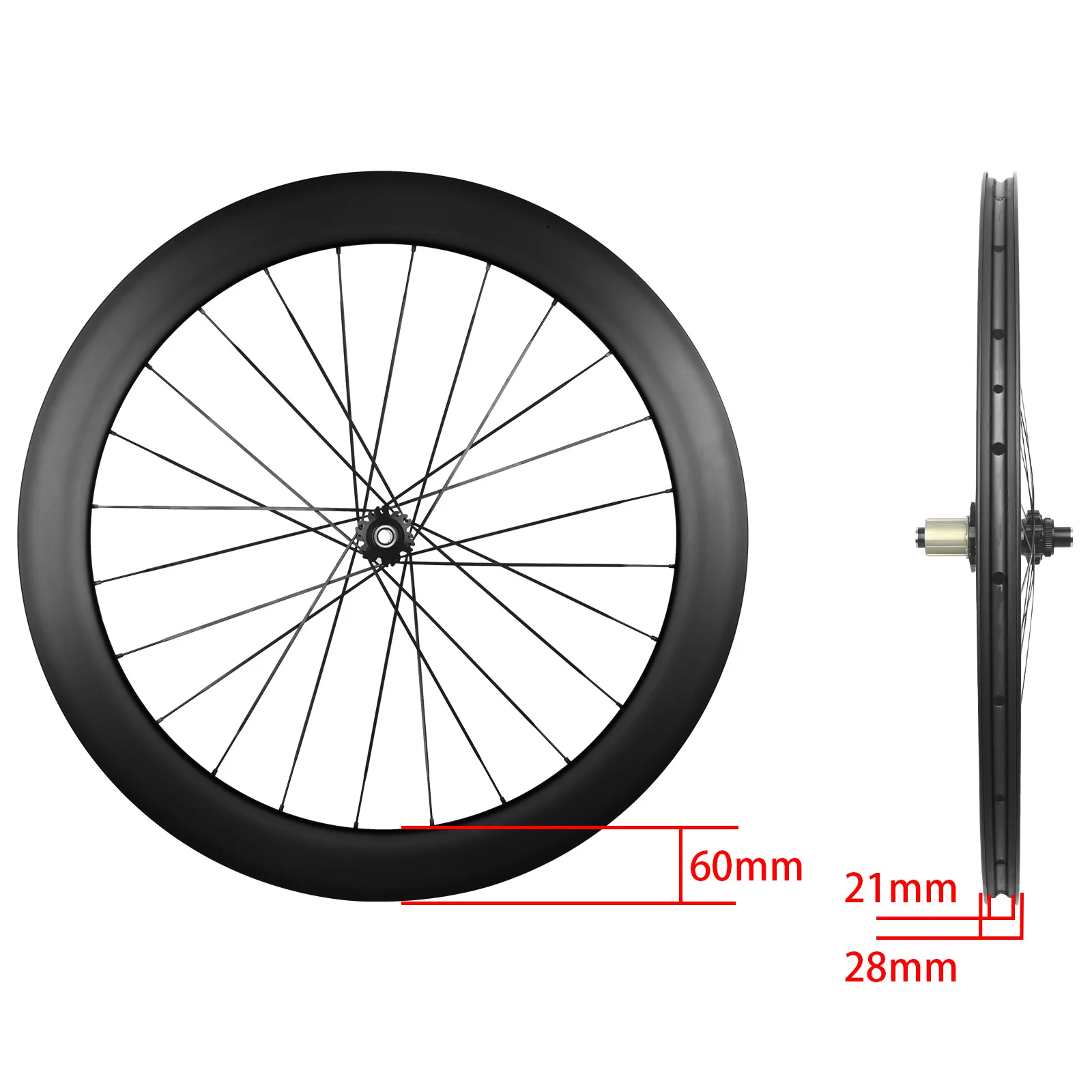 For RUJIXU 700c 60mm Carbon Wh - Disc Lock Brake ulasan dan harga