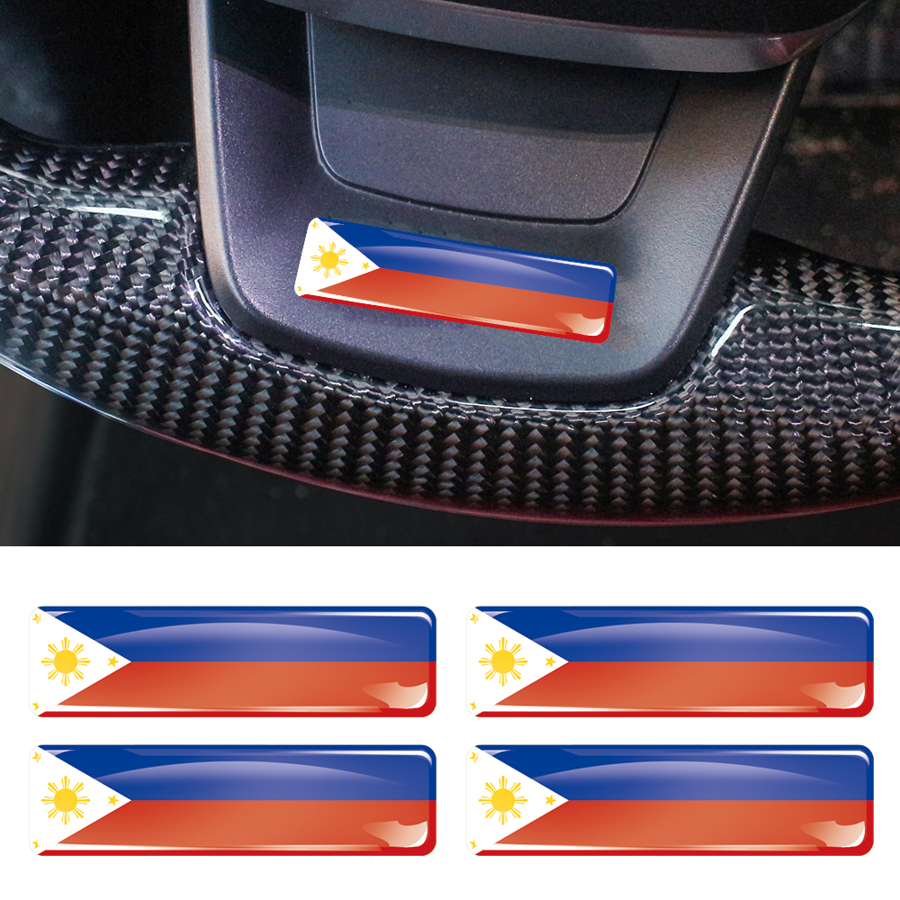 Philippines Flag 3D Epoxy Resi - Motorcycle Gear Philippines ulasan dan harga