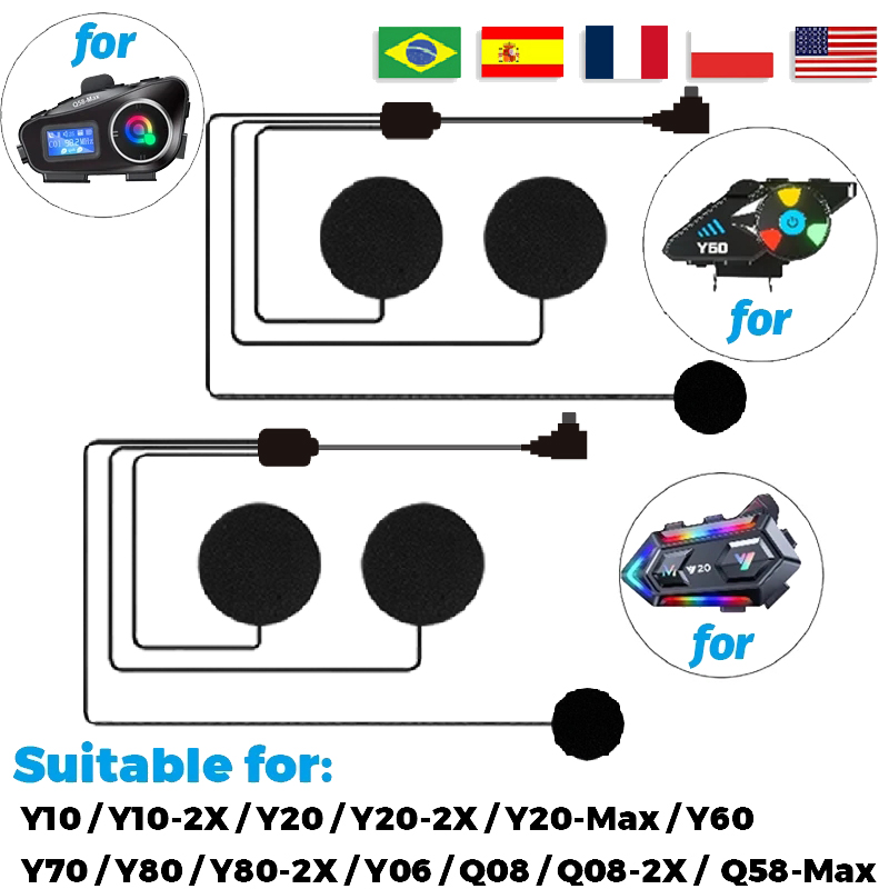 Headset Suitable For Q58max/Y1 - Intercom Headset Helmet ulasan dan harga