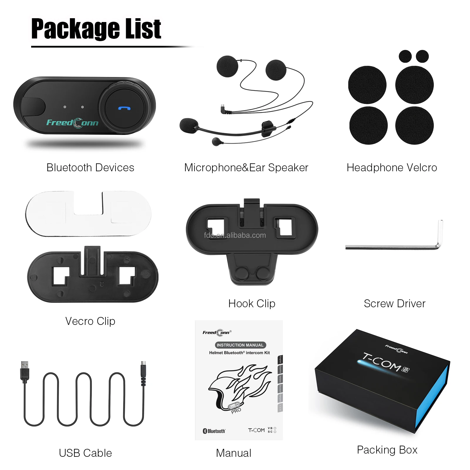 FreedConn Bluetooth Intercom H - Intercom Headset Helmet ulasan dan harga